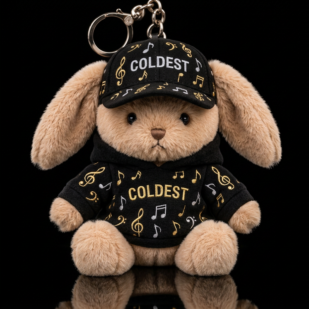 Bunny Singer water bottle design