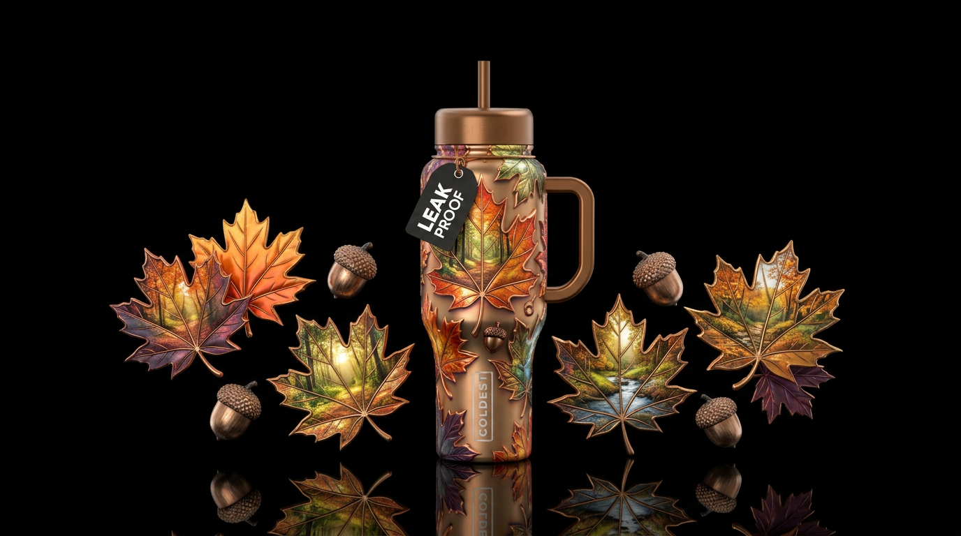 Fall haven water bottle design