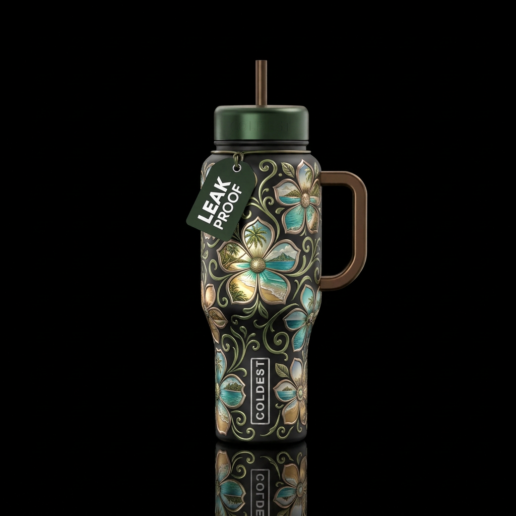 Summer within water bottle design