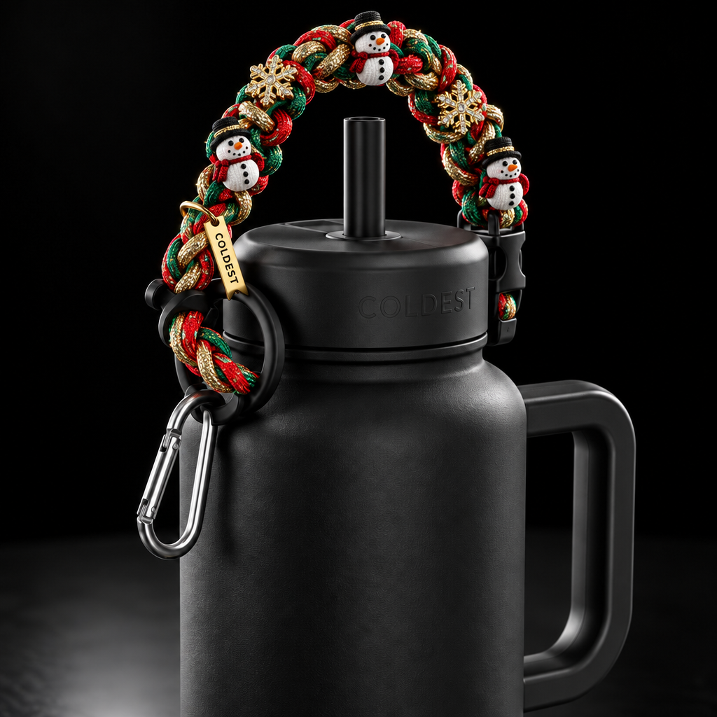 Merry Christmas water bottle design