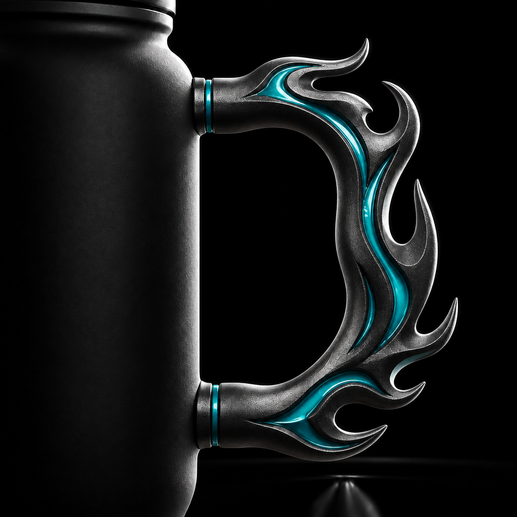 Wavy water bottle design