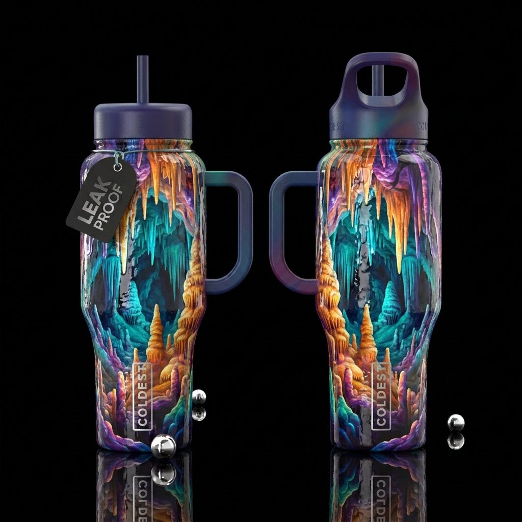 Glossy bottle with realistic slightly raised gloss... water bottle design