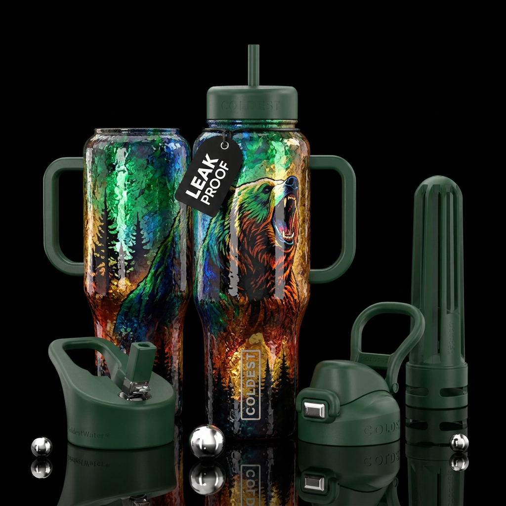 Glossy bottle with slightly raised feeling texture... water bottle design