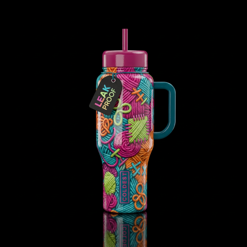 Glossy bottle with glossy textured outlines simple... water bottle design
