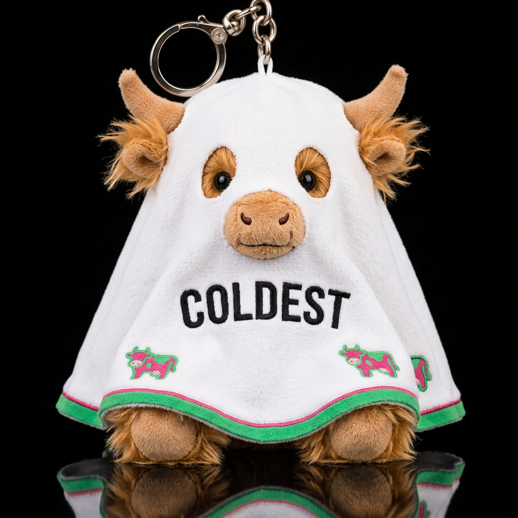 Ghostie Cow water bottle design