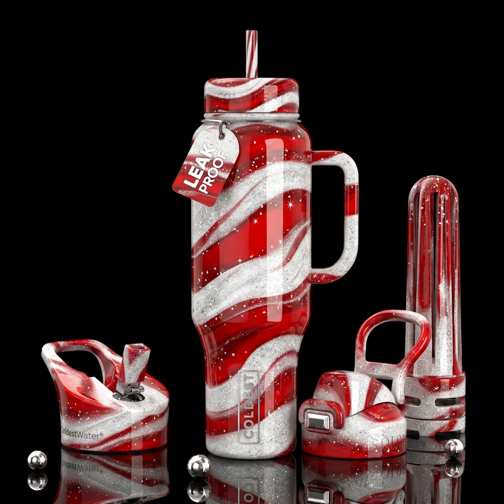Santa’s Tumbler water bottle design