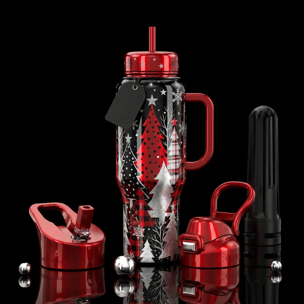 Fir-Ever Frosty water bottle design