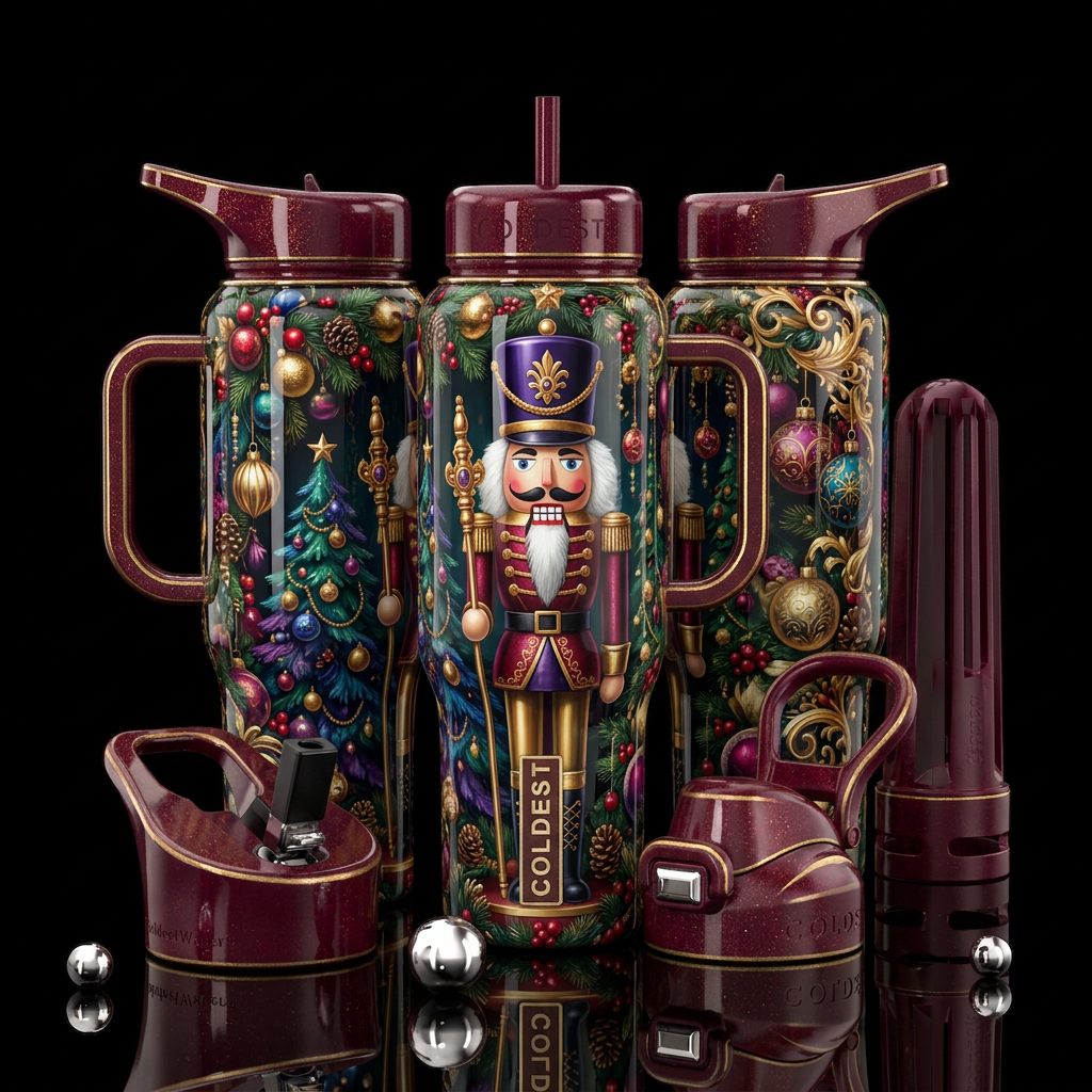 The Nutcracker water bottle design