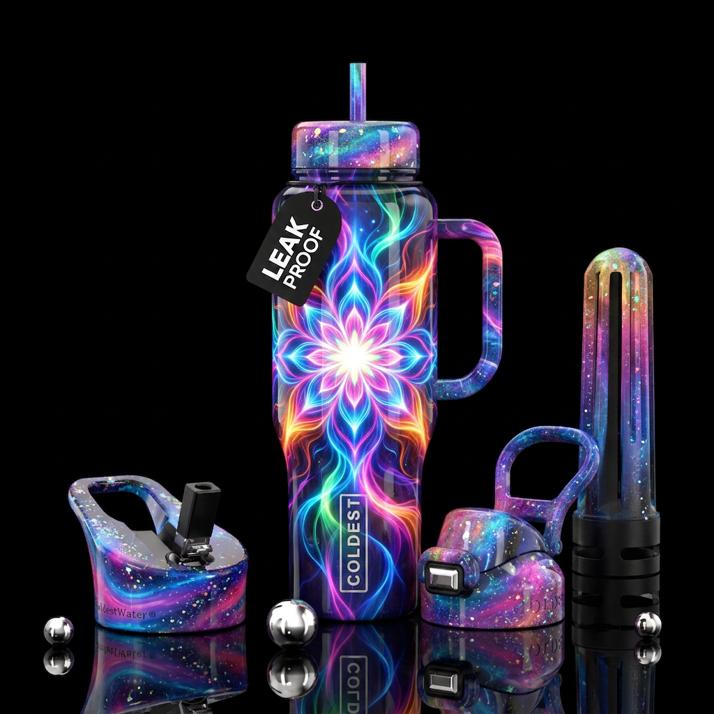 Cosmic Flare water bottle design