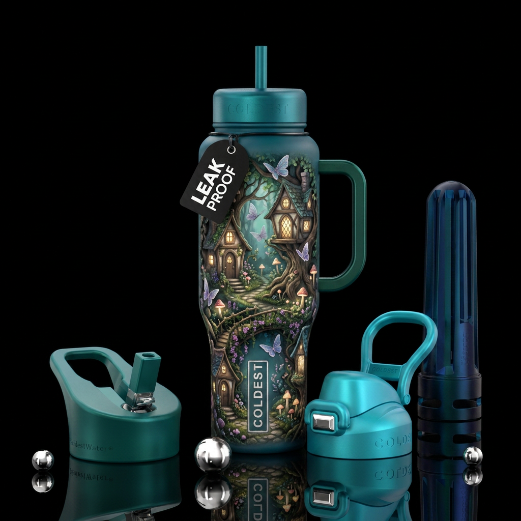 Life In The Clouds water bottle design