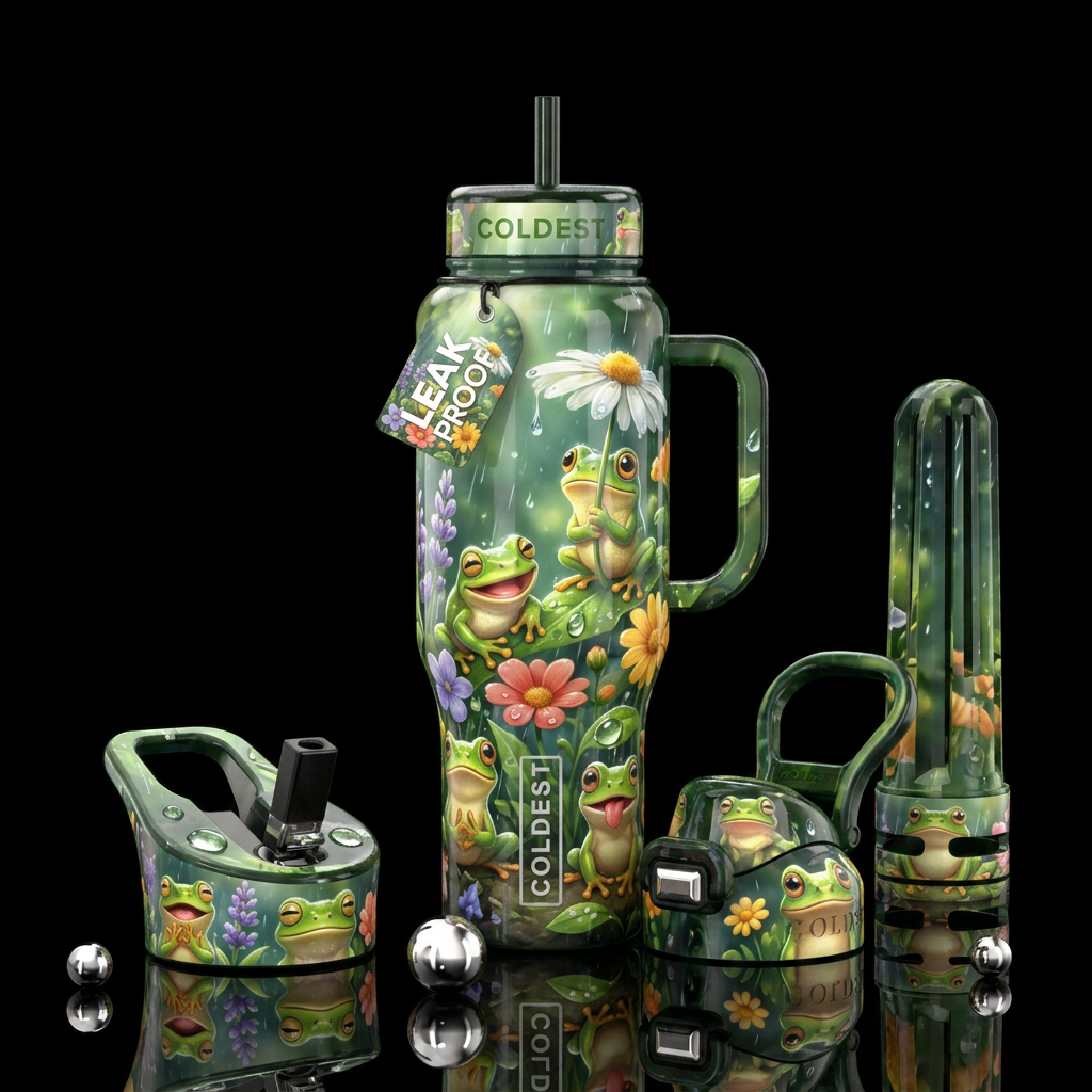 Baby Frogs water bottle design