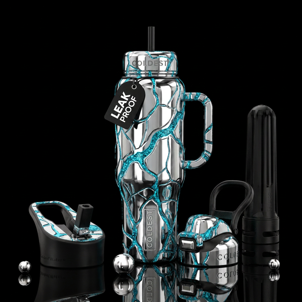 Liquid Glacier water bottle design