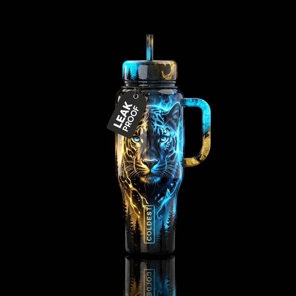 Born to Reign water bottle design