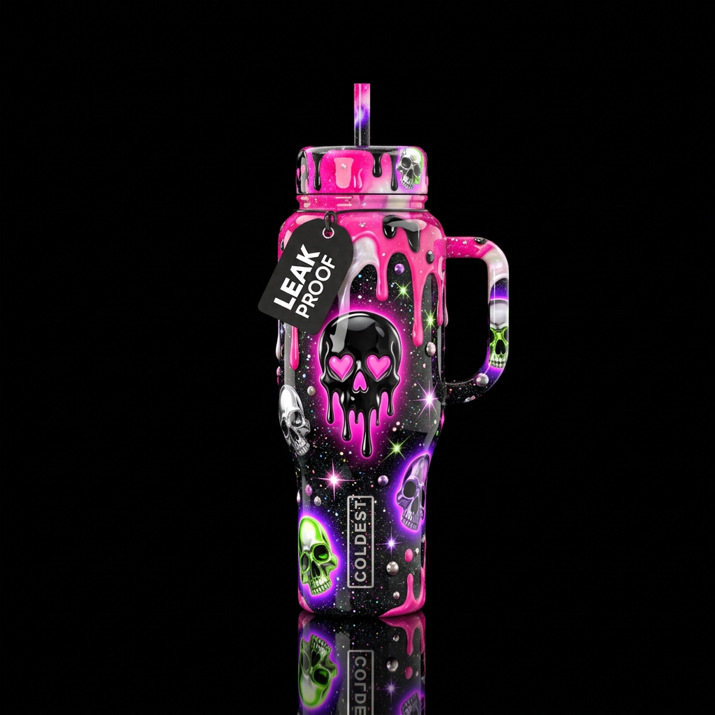 Skull Candy water bottle design
