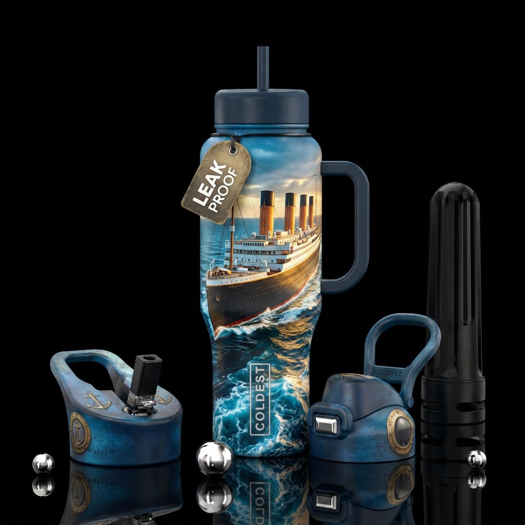 The titanic water bottle design