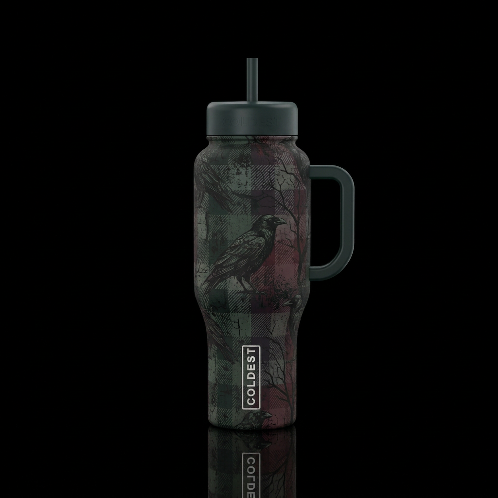 Checked print forest  no black but a lover of the ... water bottle design