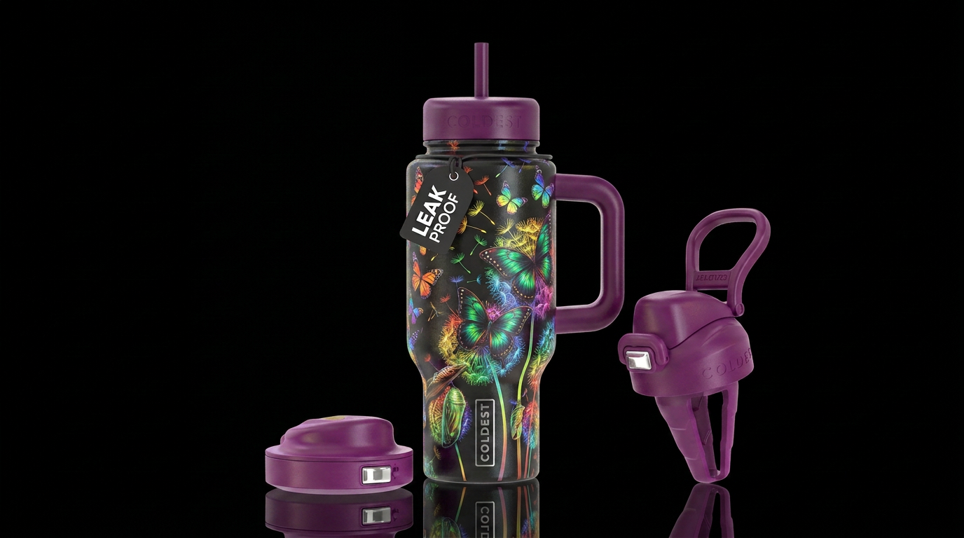 Metamorphosis water bottle design