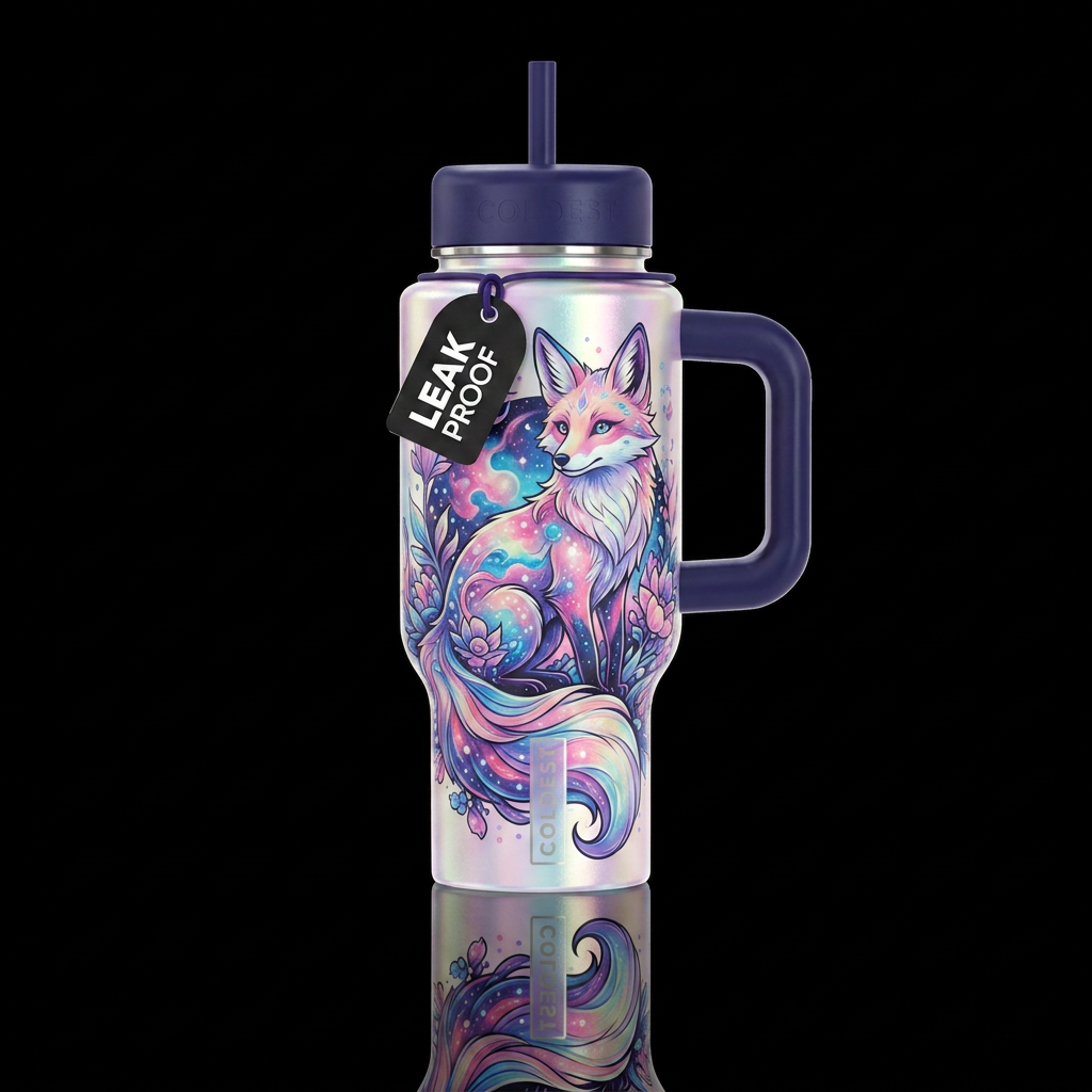 Fox design plz water bottle design