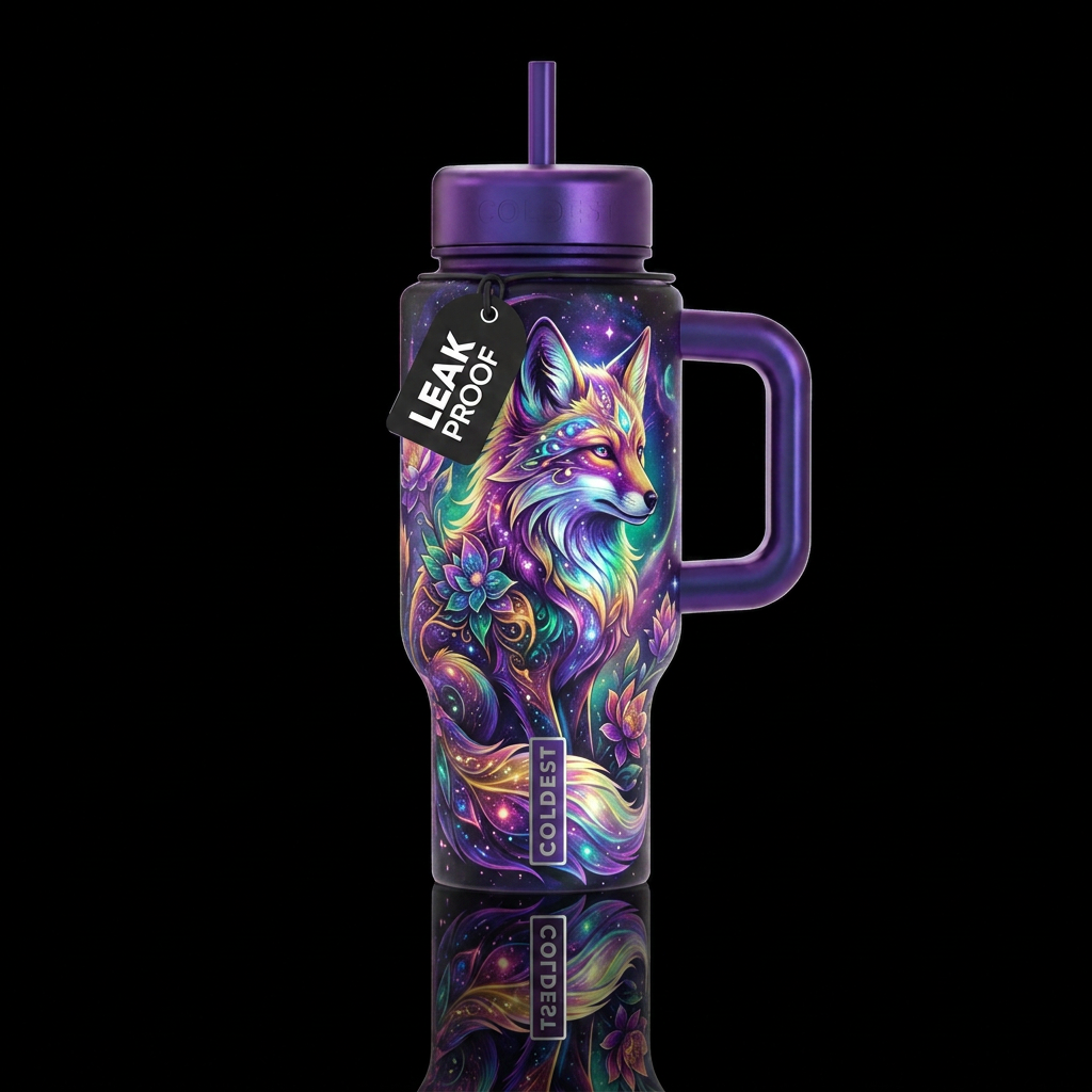 We need a fox design water bottle design