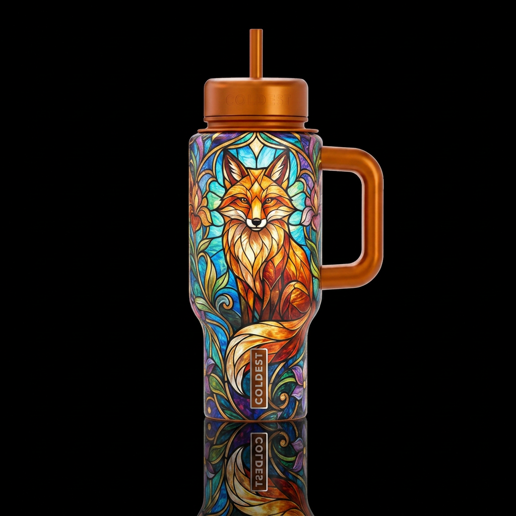 Fox water bottle design