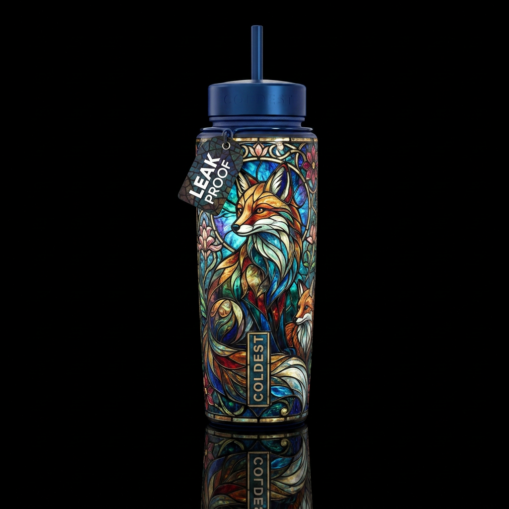 Fox water bottle design