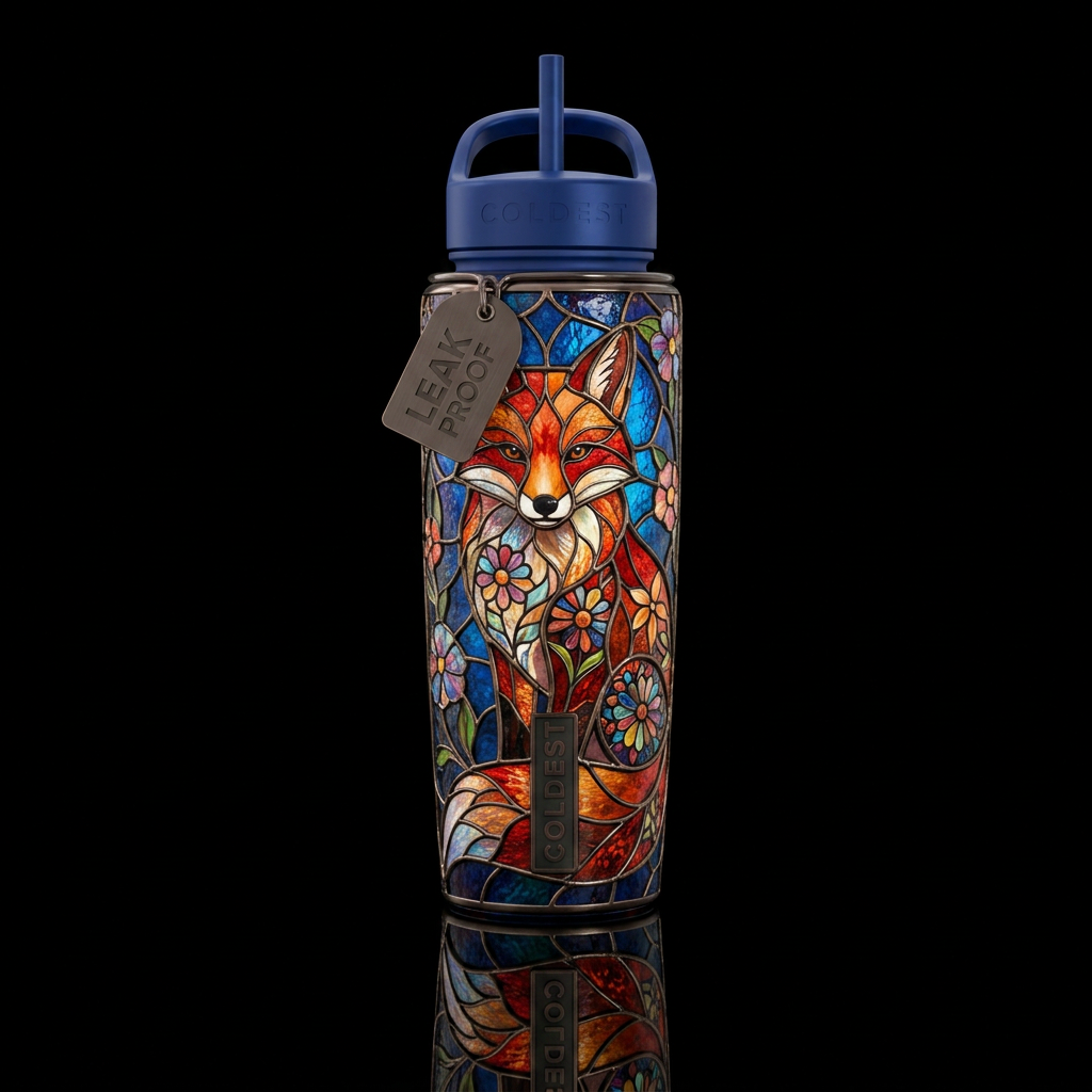 Fox water bottle design
