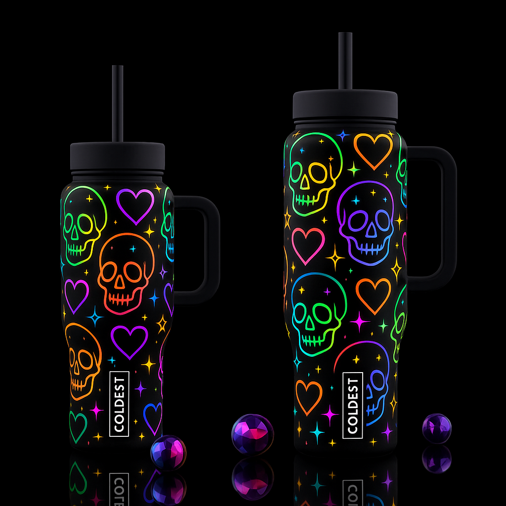 Neon 7 water bottle design