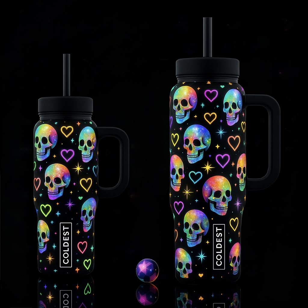 Neon 8 water bottle design