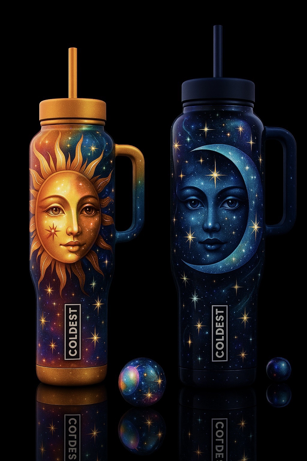Sun/moon 9 water bottle design