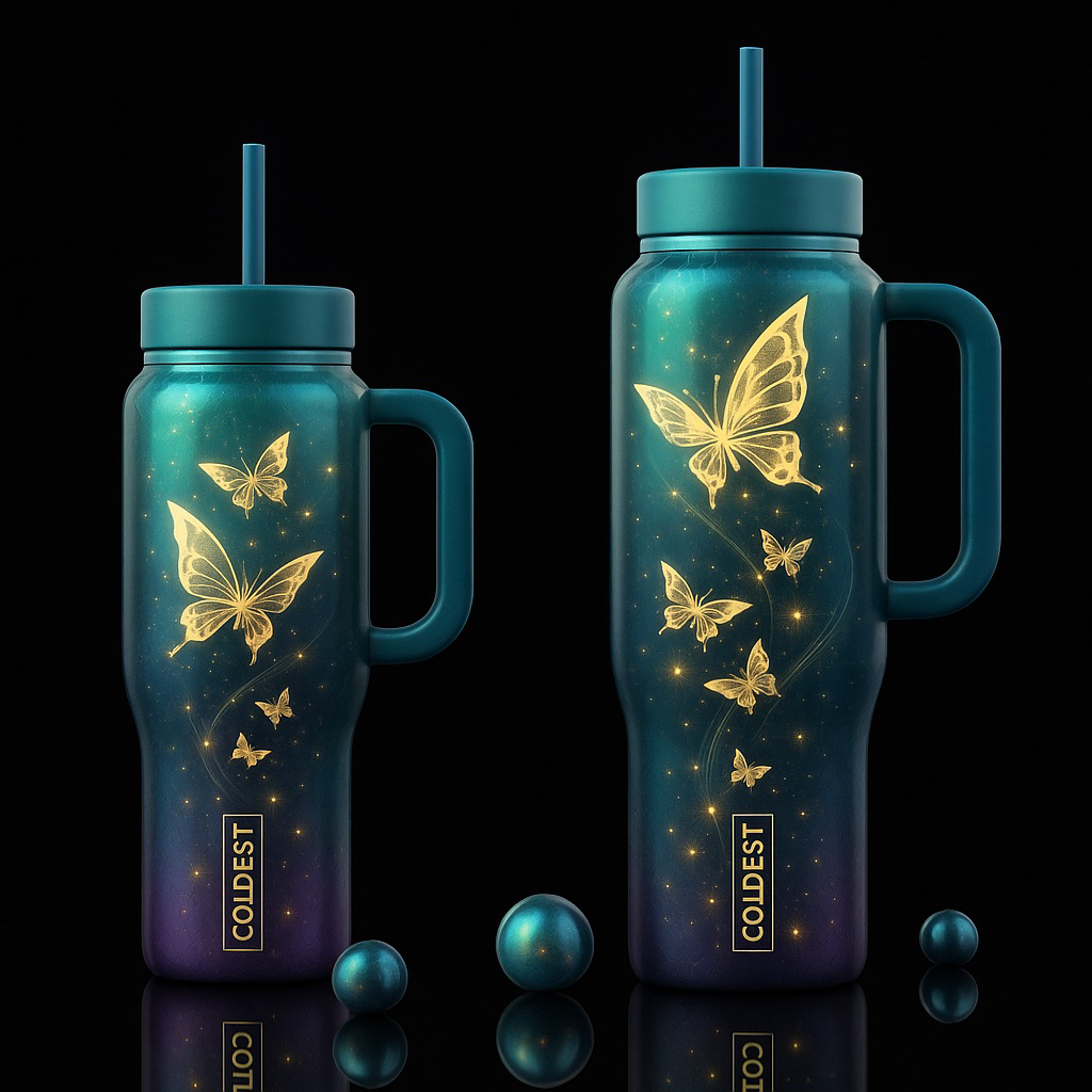 Butterflies 5 water bottle design