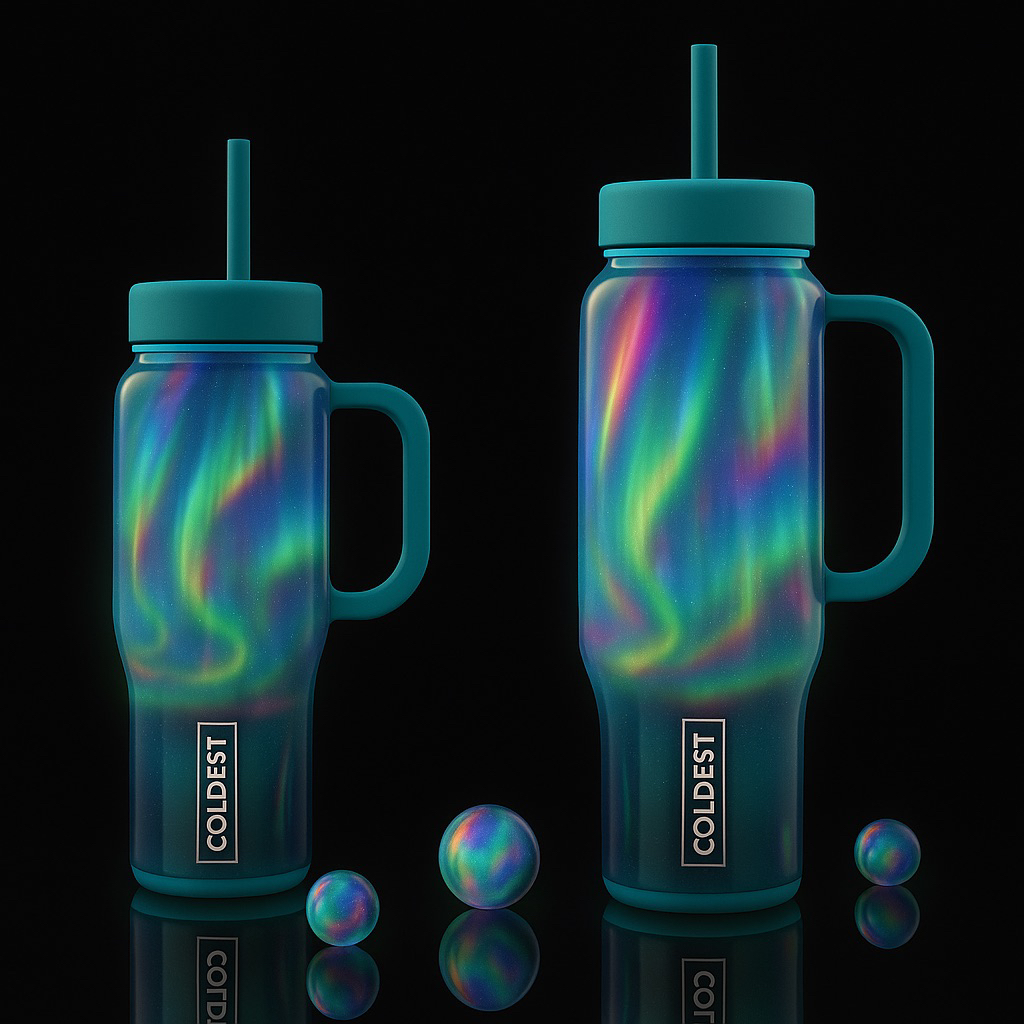 Aurora sky 3 water bottle design