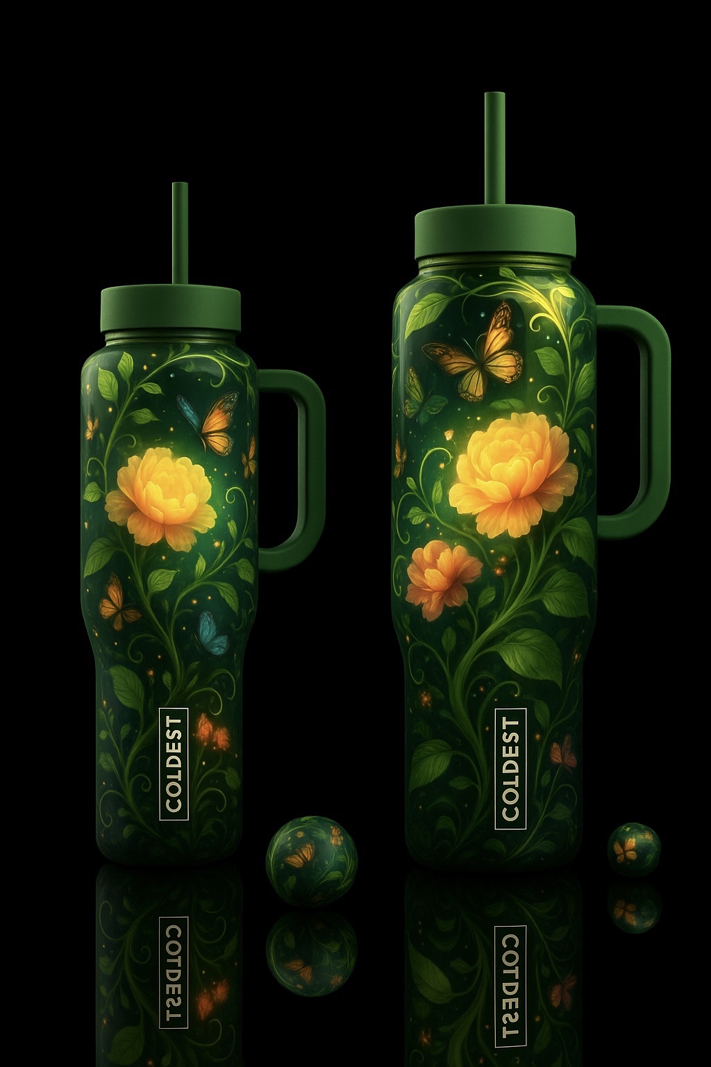 Flowers 13 water bottle design