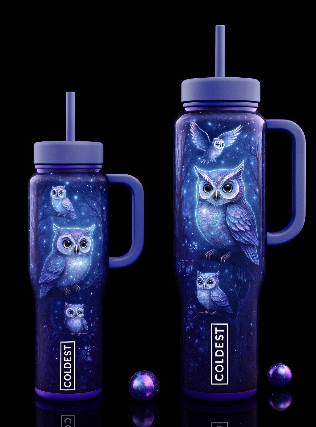 Owl 2 water bottle design