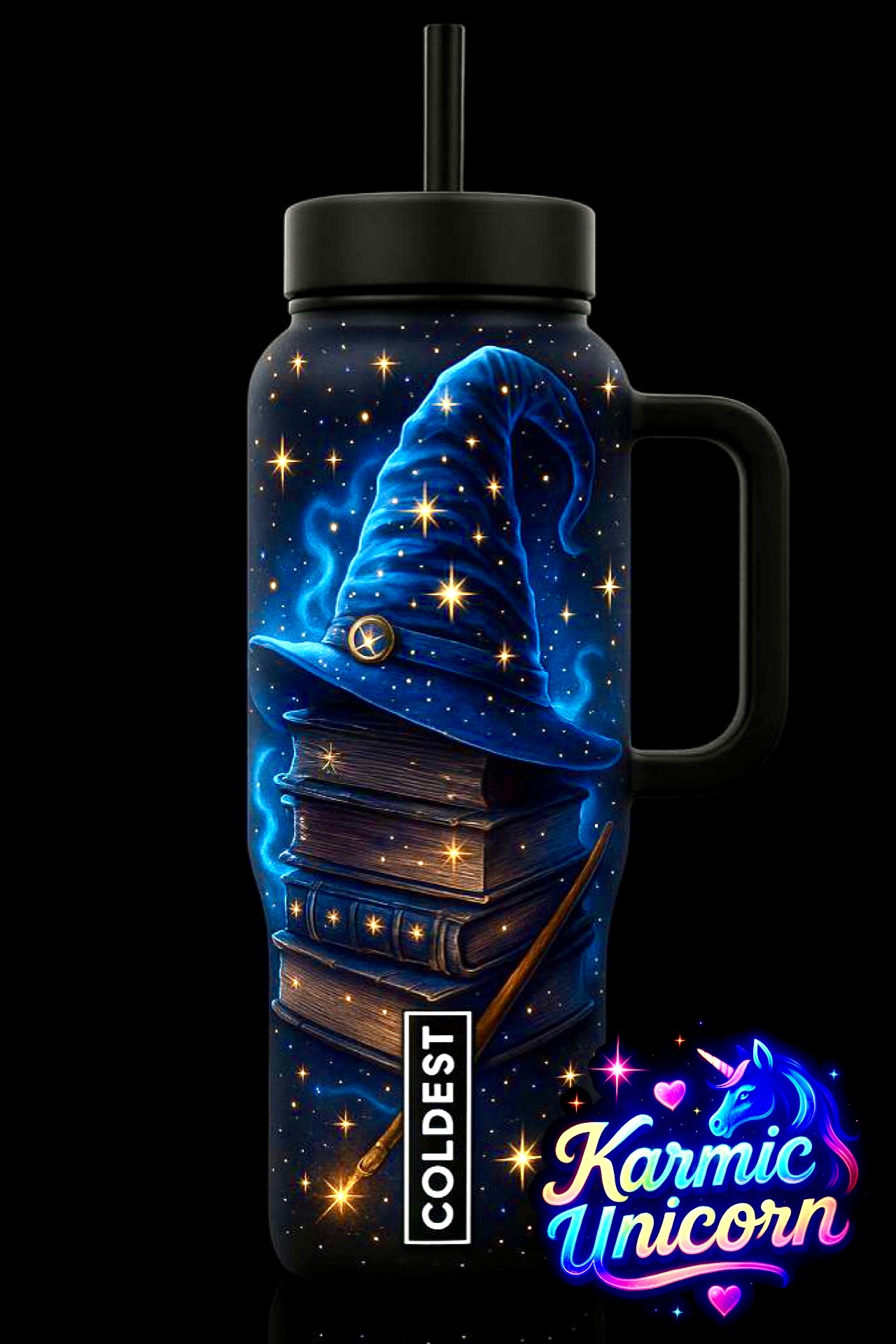 The Wizard's Coldest Spell water bottle design