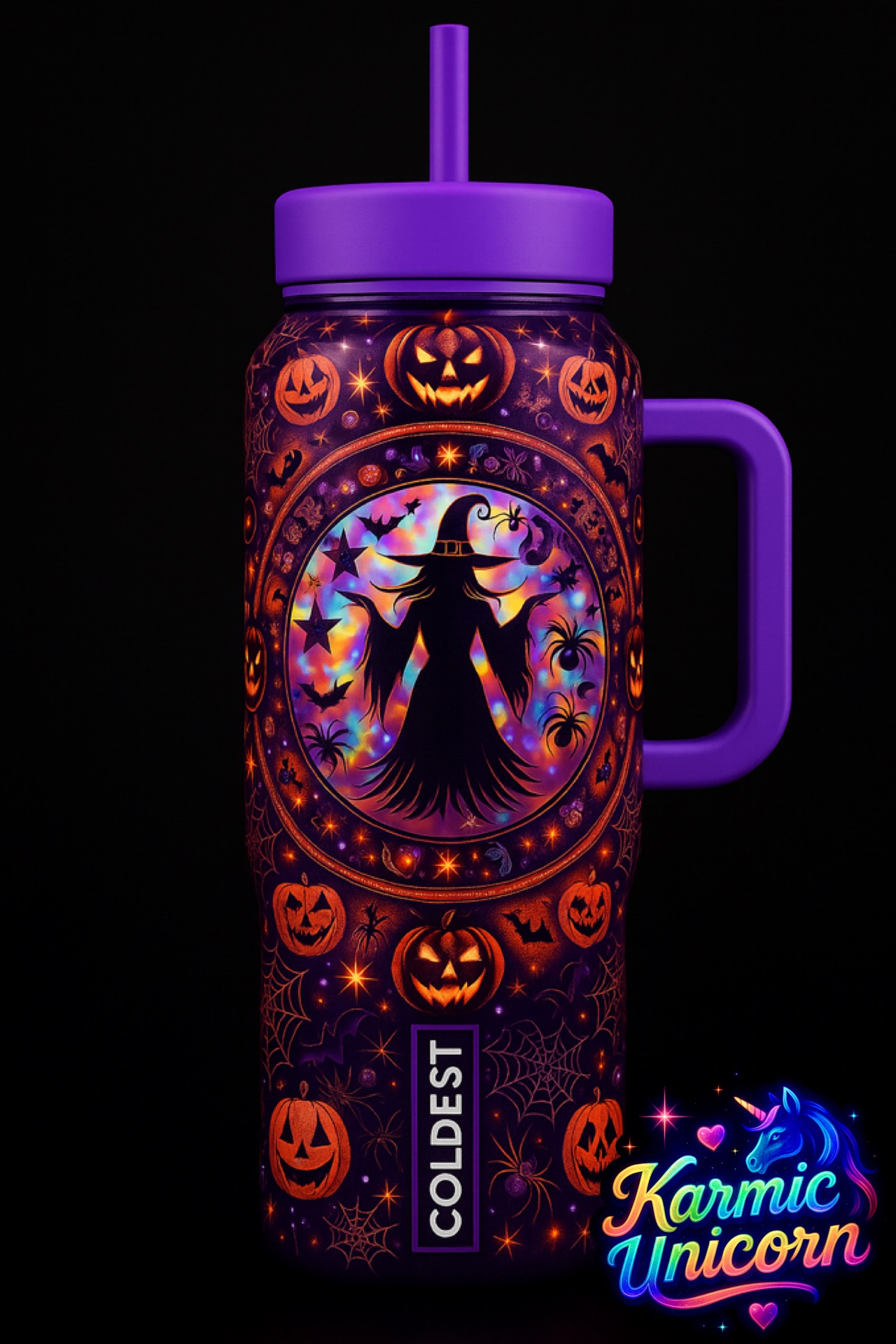 Witches spell 4 water bottle design