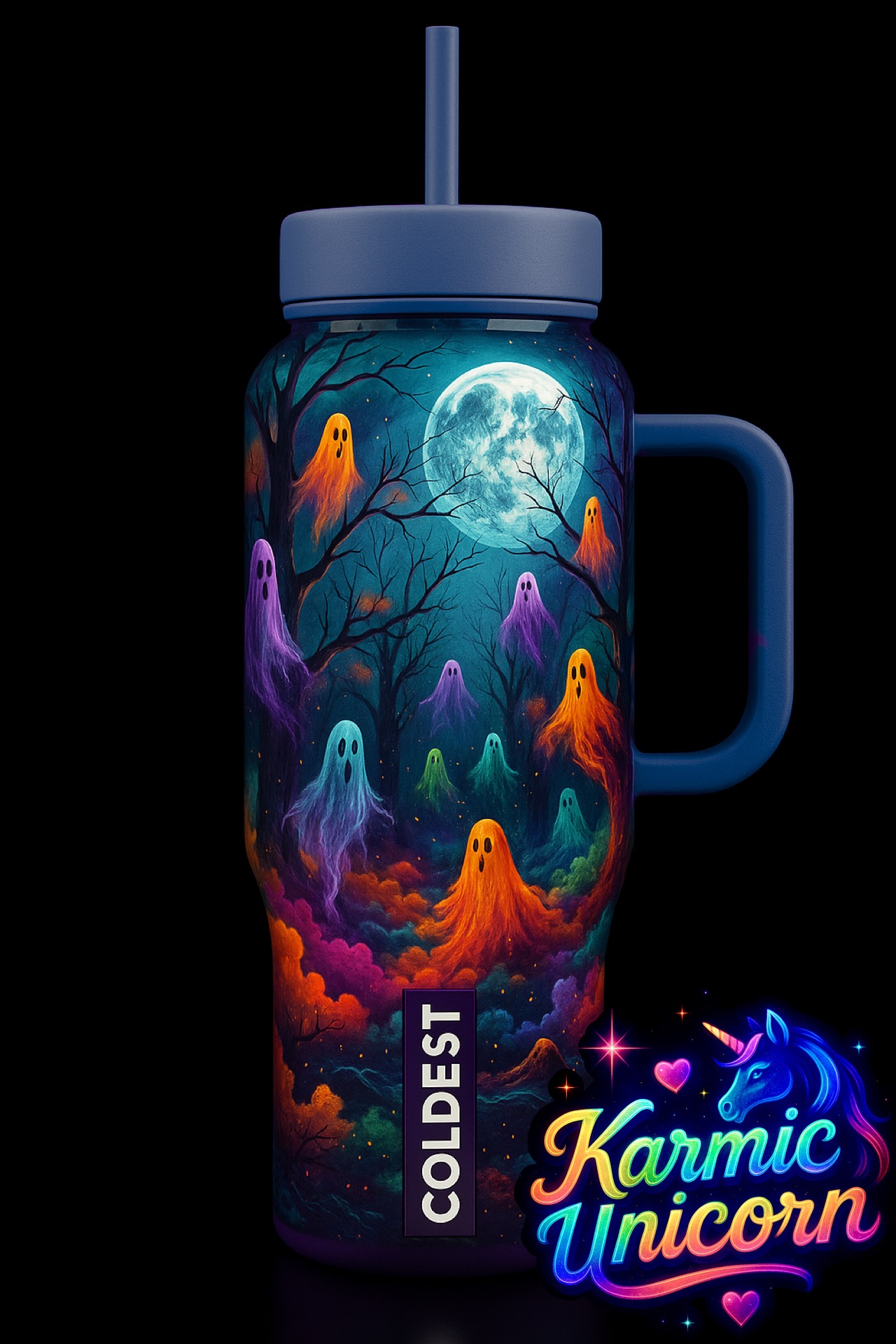 Moonlit Spirits water bottle design