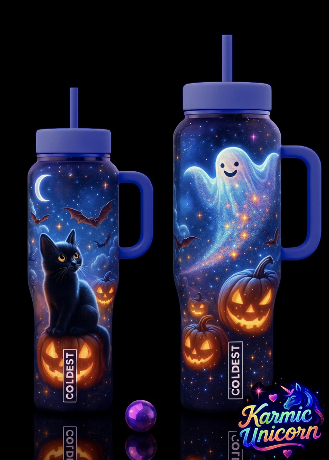 Halloween 2 water bottle design