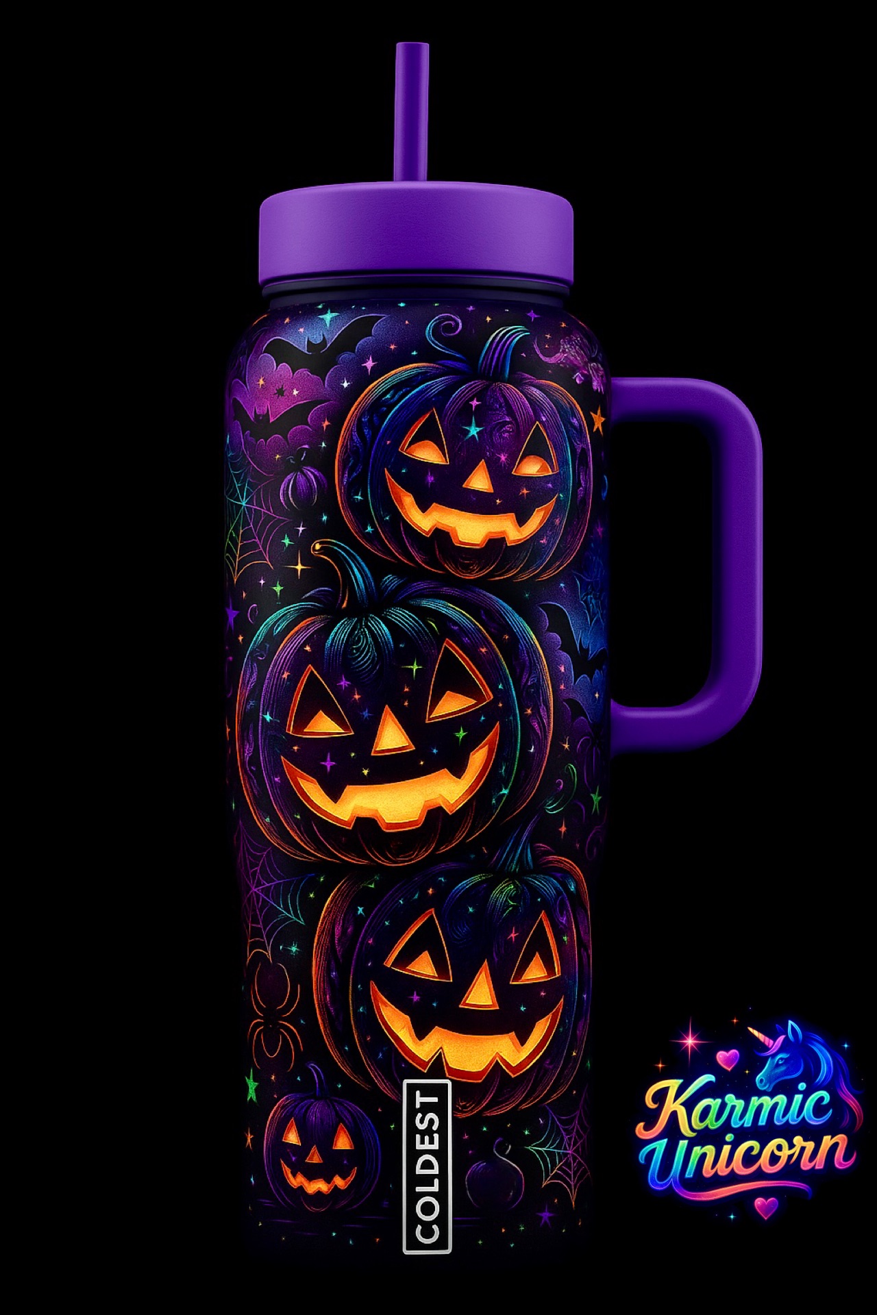 Halloween 3 water bottle design
