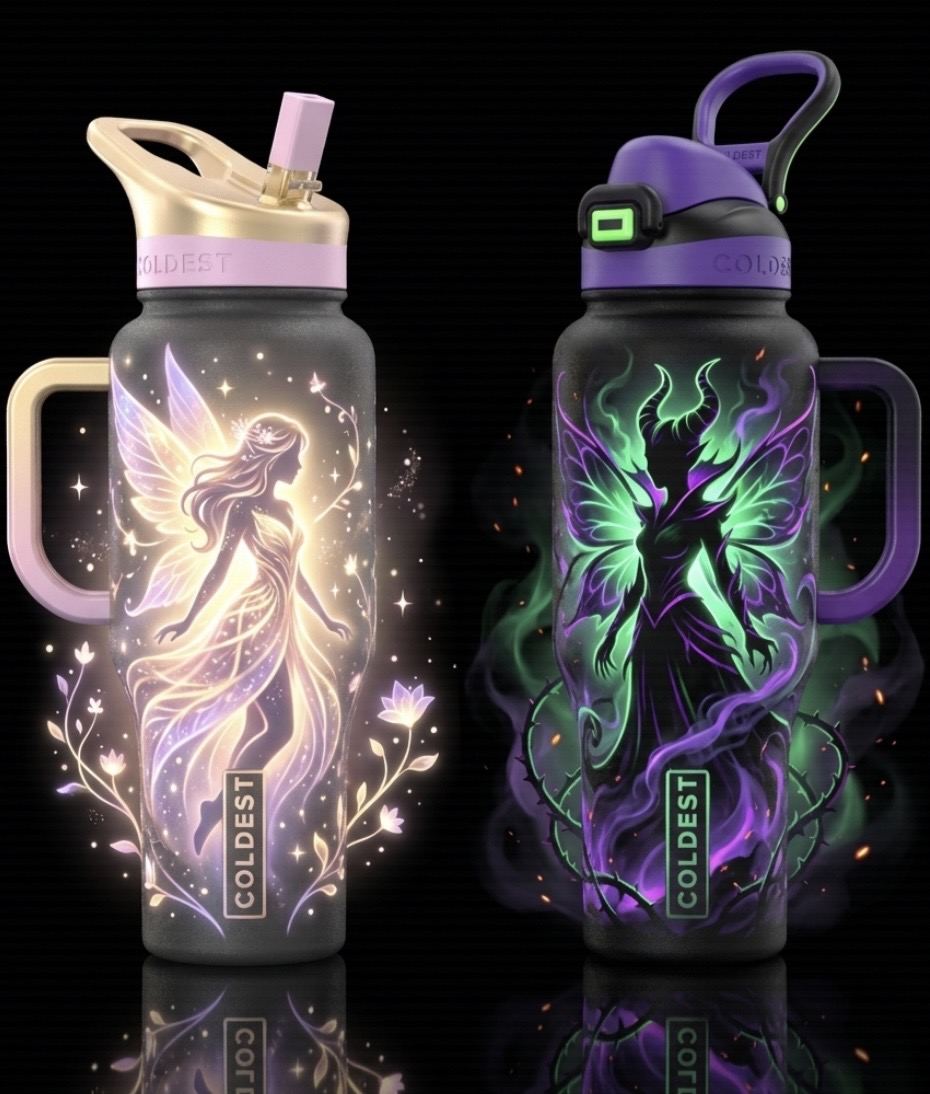 fae divided 3 water bottle design