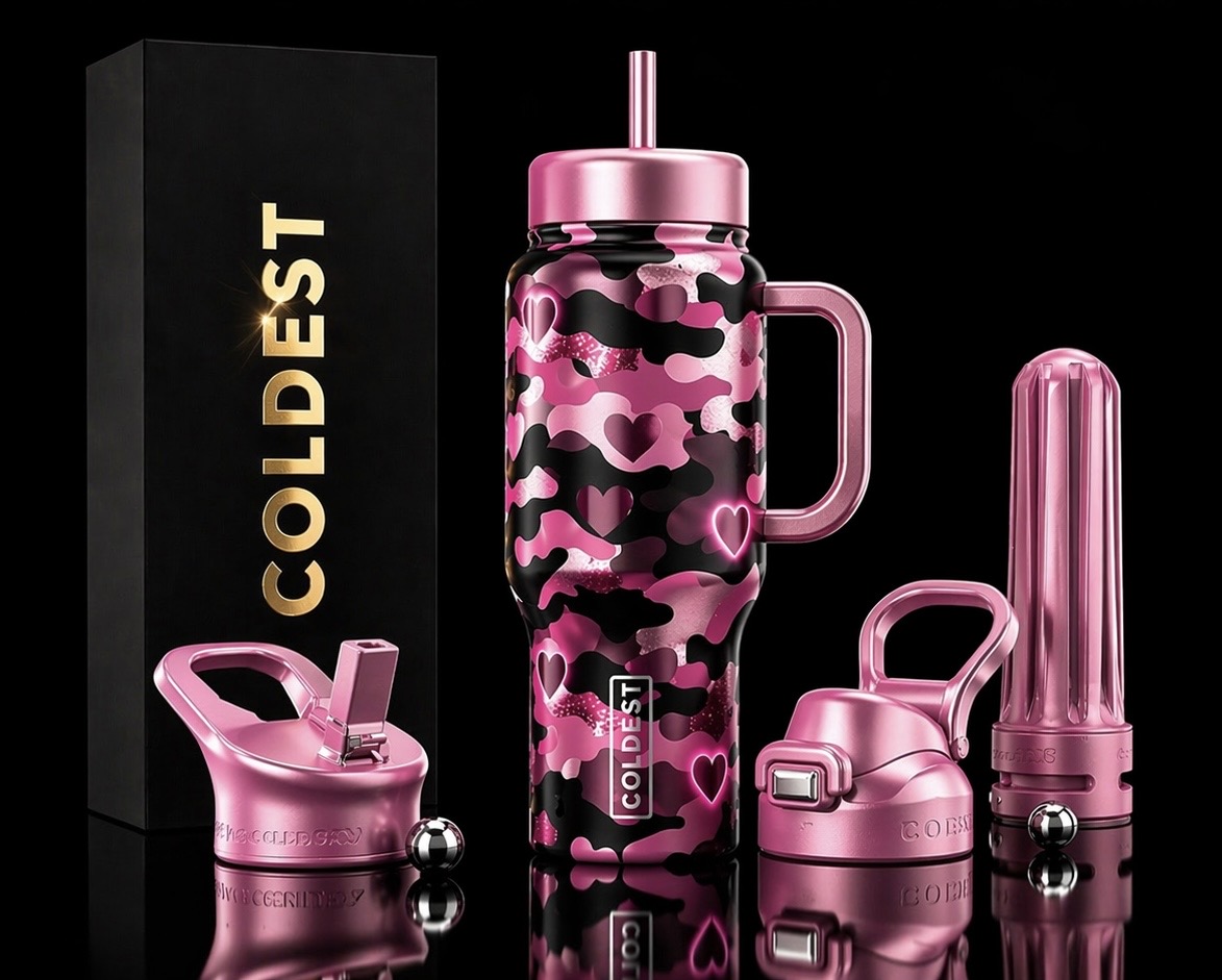 Camo Crush water bottle design