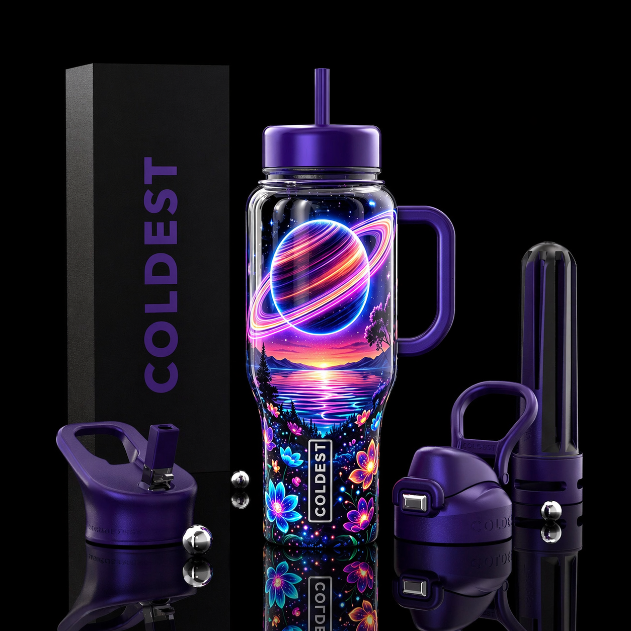 Stellar Serenity water bottle design