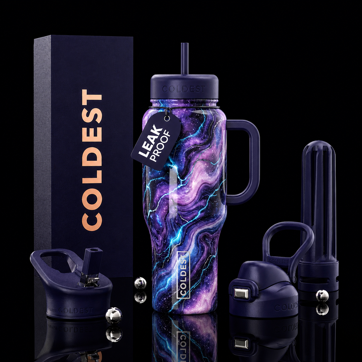 Electric elixir water bottle design