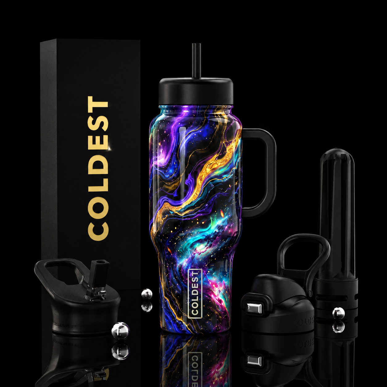 Galactic Elixir water bottle design
