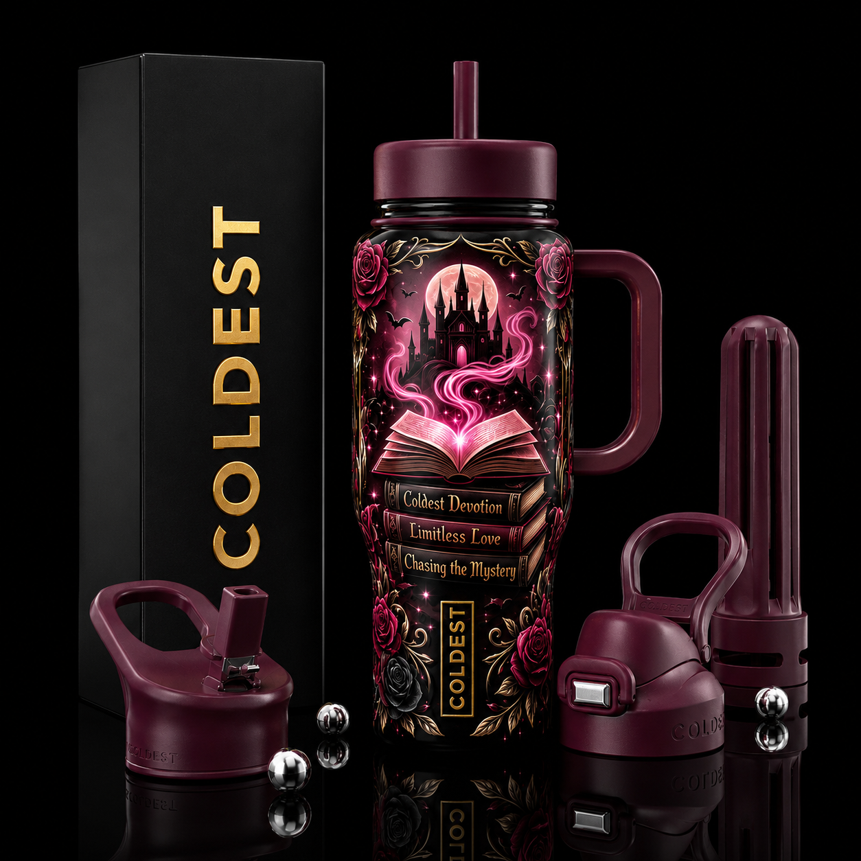 Coldest Ever After water bottle design