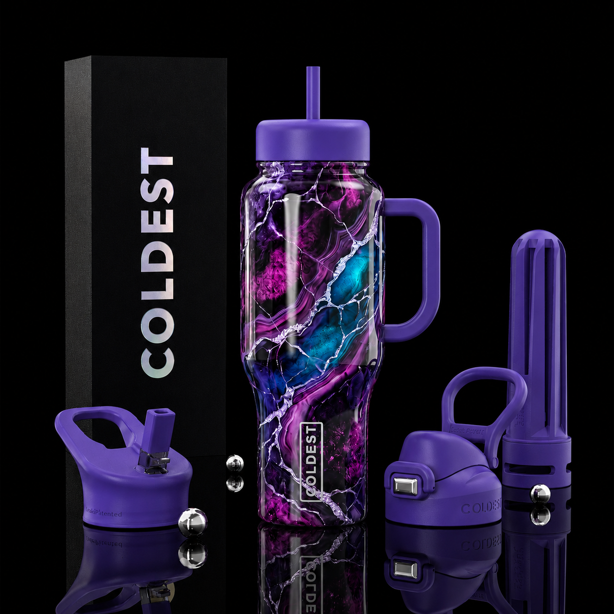 Dark Fairy Elixir water bottle design