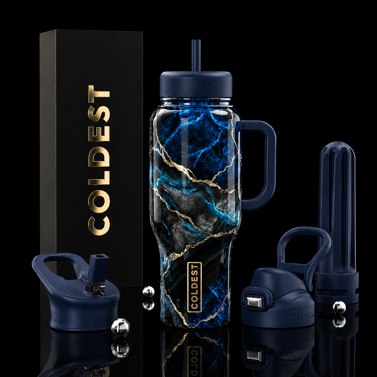 King’s Reserve Elixir water bottle design