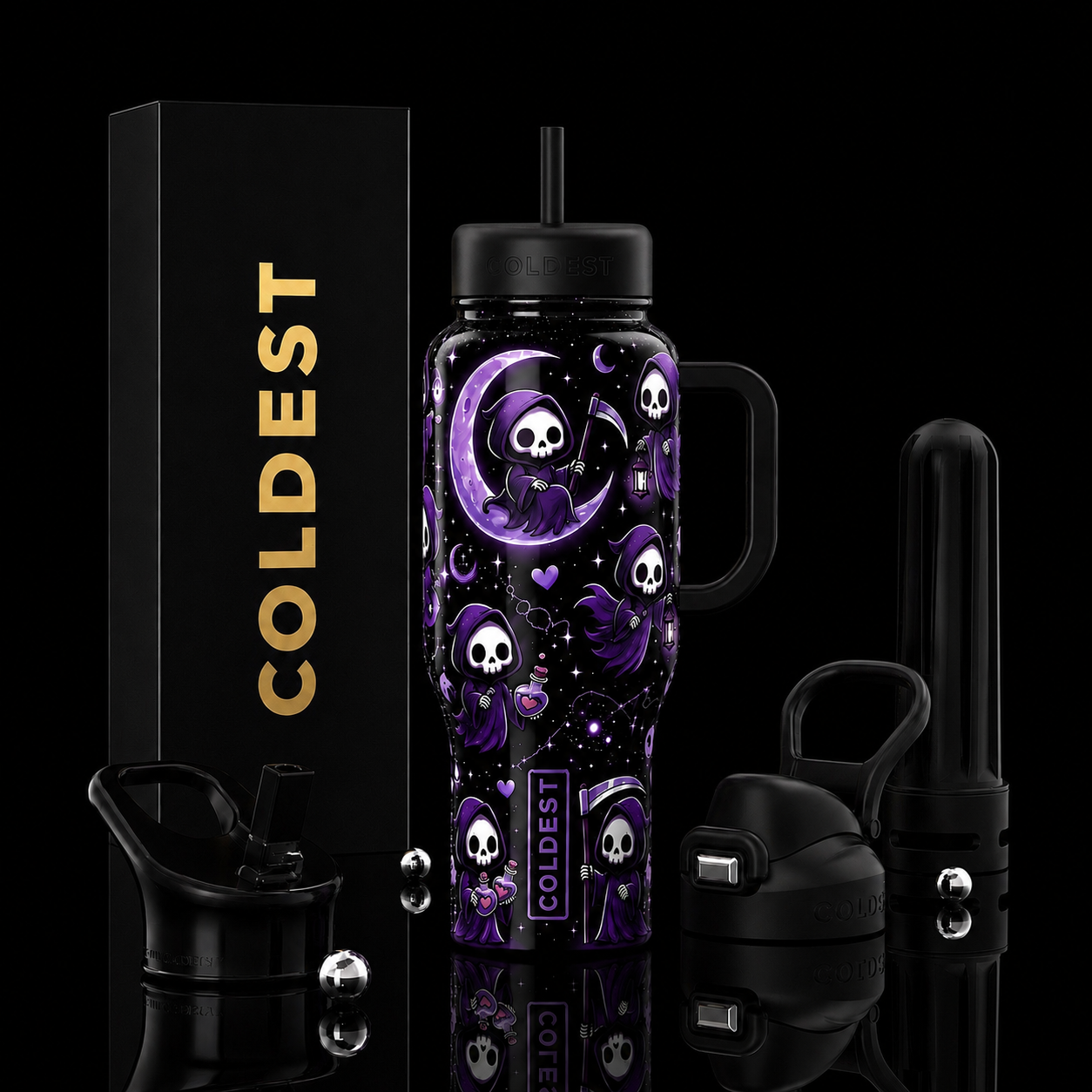 Grimitless Eclipse water bottle design