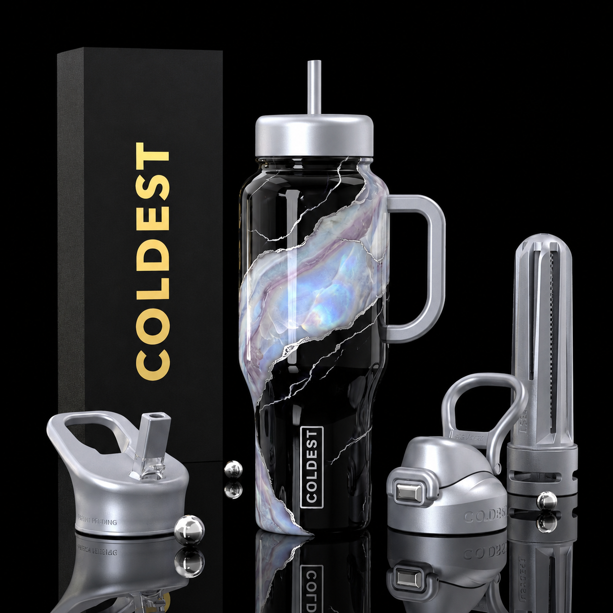 Moonstone Veil elixir water bottle design