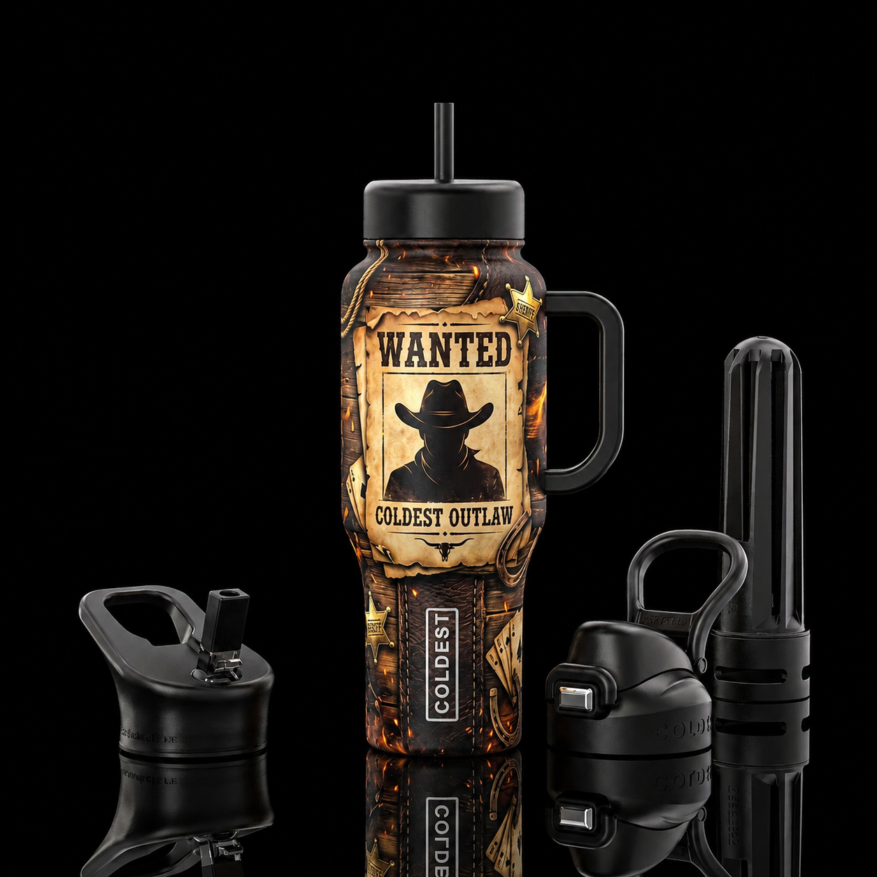 Coldest outlaw 3 water bottle design