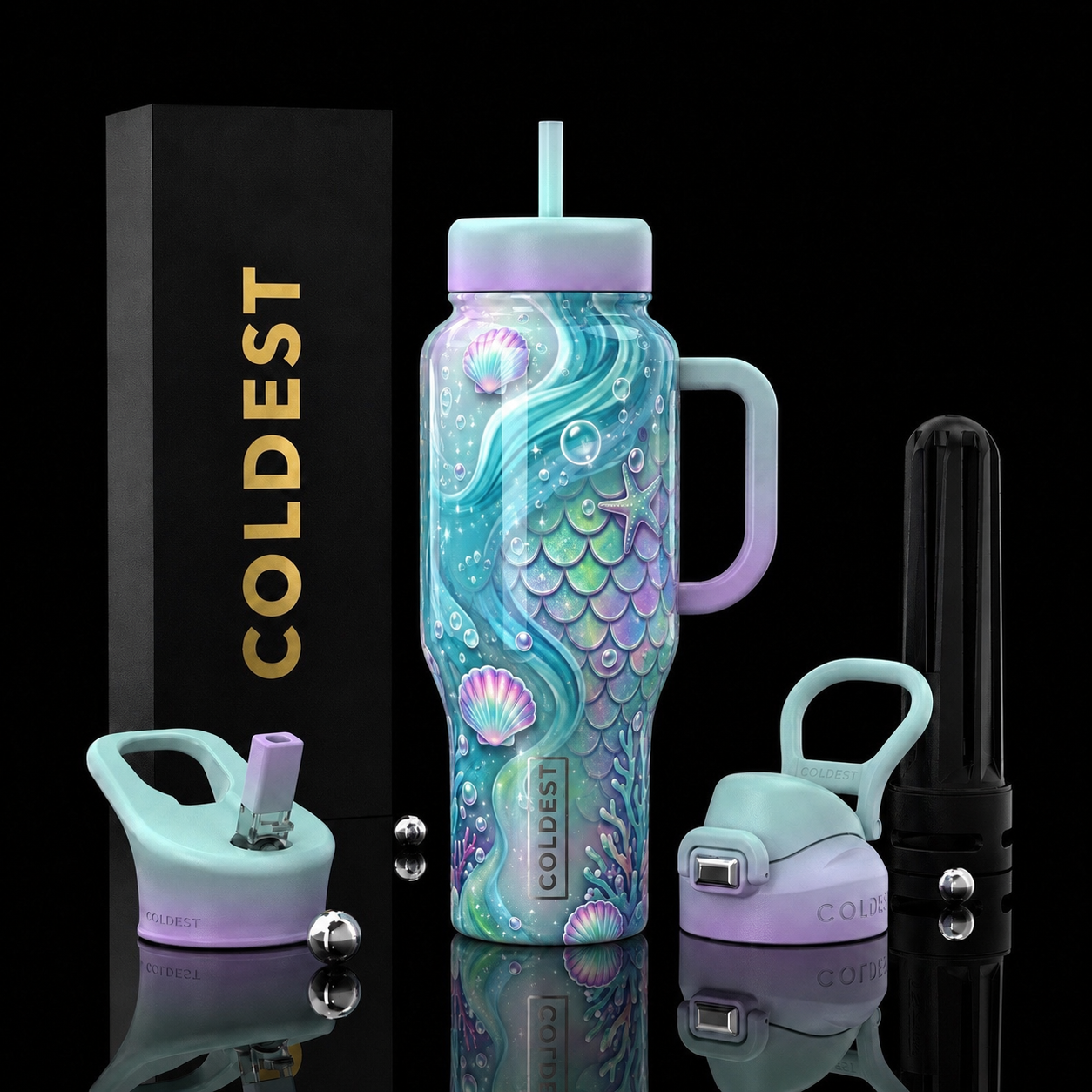 Mermaid’s Secret water bottle design